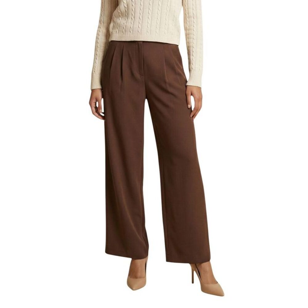 Only Brown Recycled Polyester Casual Women's Pants